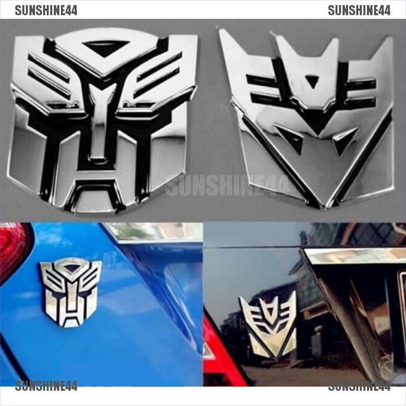 Stiker Emblem Logo Transformers 3d Untuk Mobil