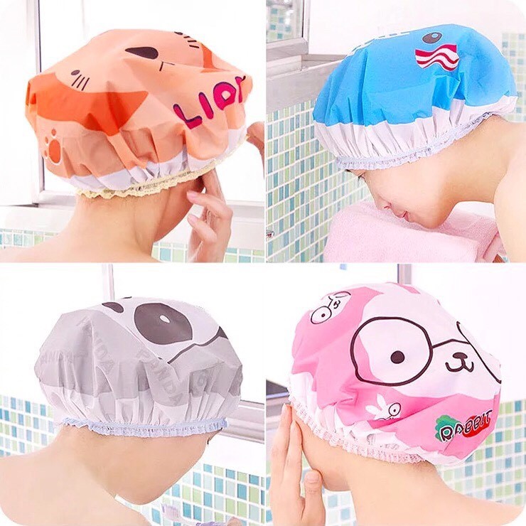 shower cap karakter / penutup kepala