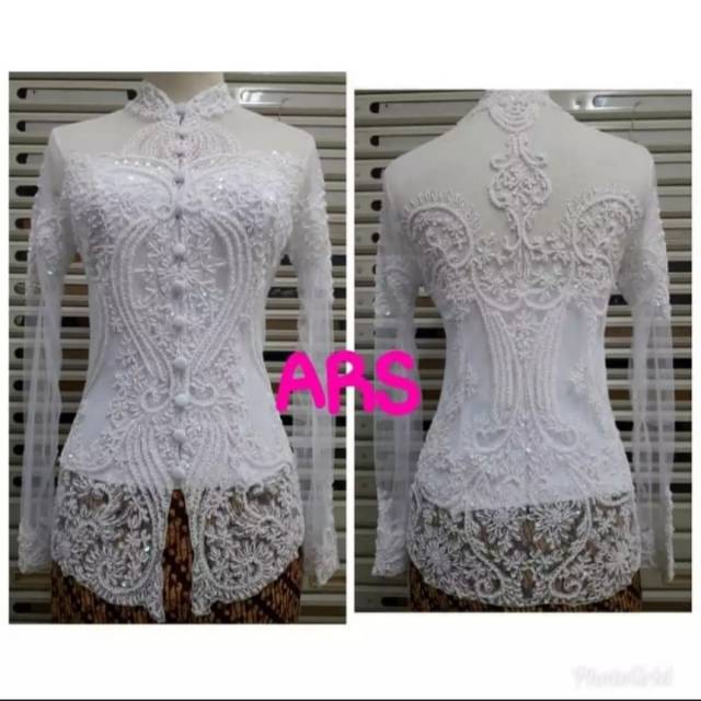Atasan kebaya akad nikah lengan panjang
