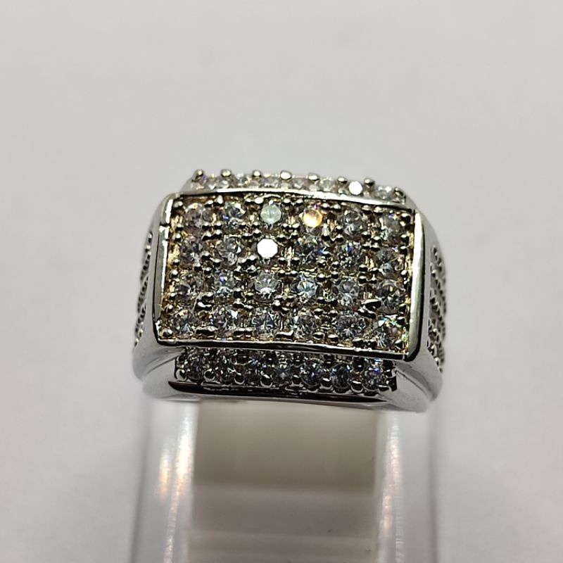 CINCIN PERMATA BERLIAN PUTIH KW 38 MATA