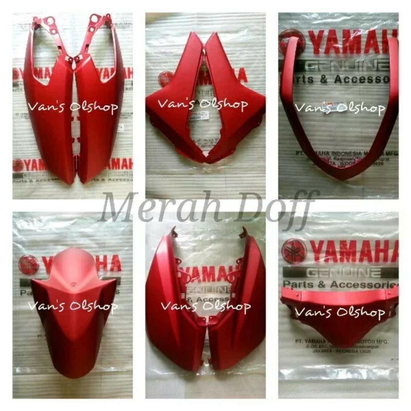 PAKET BODY HALUS FULL SET NMAX 2015-2019 ORIGINAL YGP Merah doff