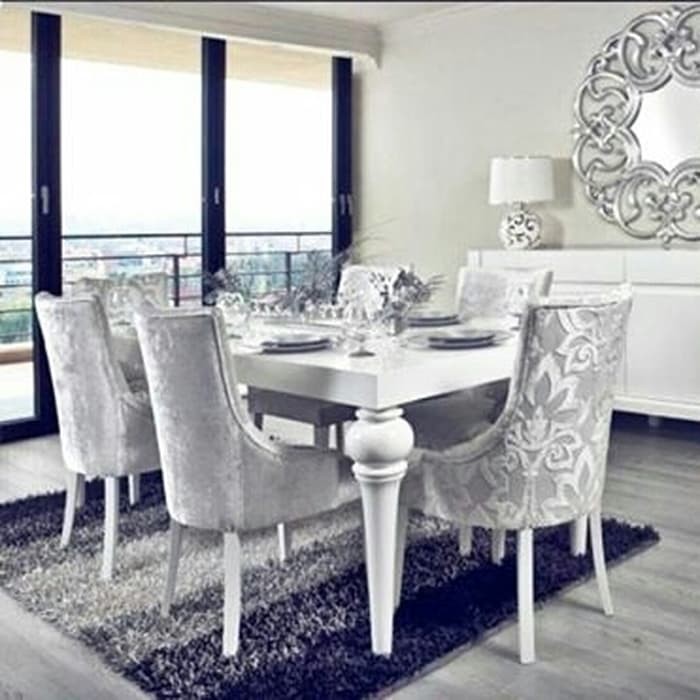 meja makan mewah cat duco jepara, meja makan mebel jepara