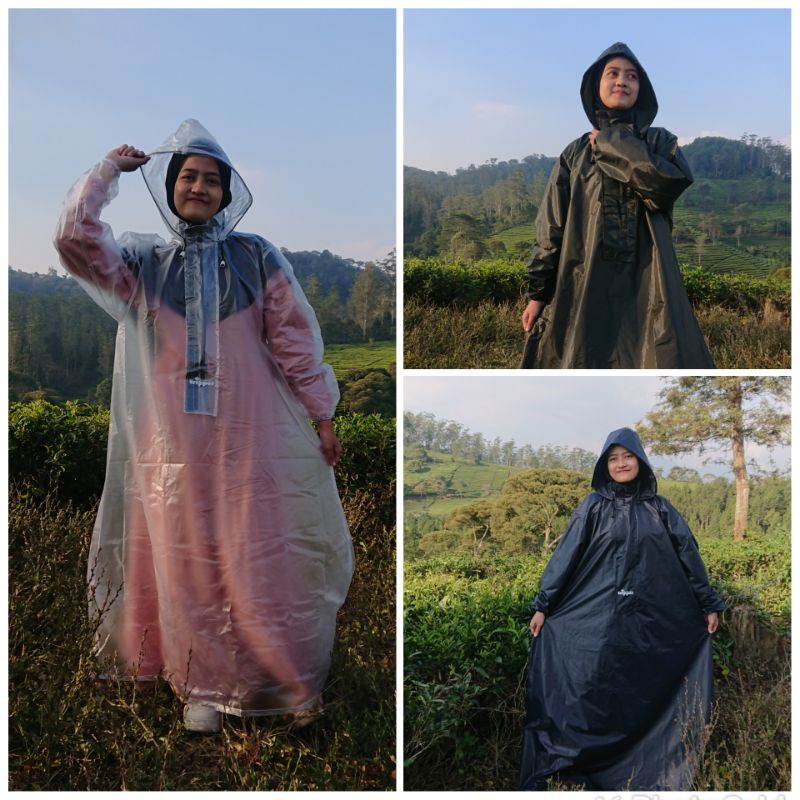 Jas hujan syari ponco muslimah raincoat muslimah