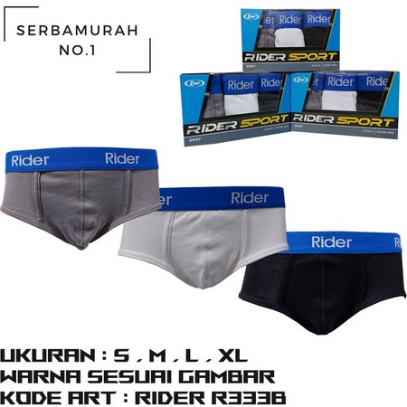 CD Rider Sport R 333 B Biru | Celana Dalam Rider R333B | Pakaian Dalam Pria Laki Laki Dewasa Sguna