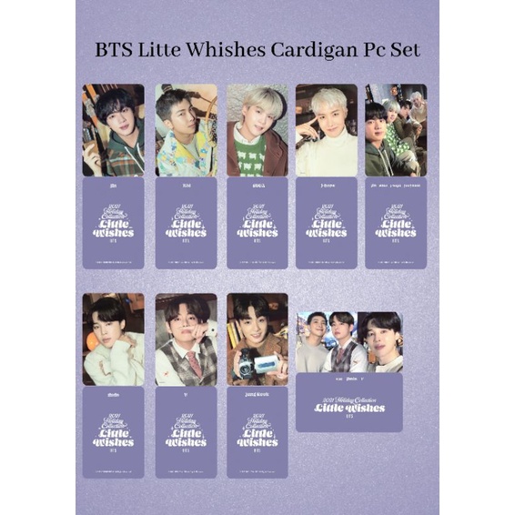 BTS Little Whishes cardigan PC set /Photocard unofficial