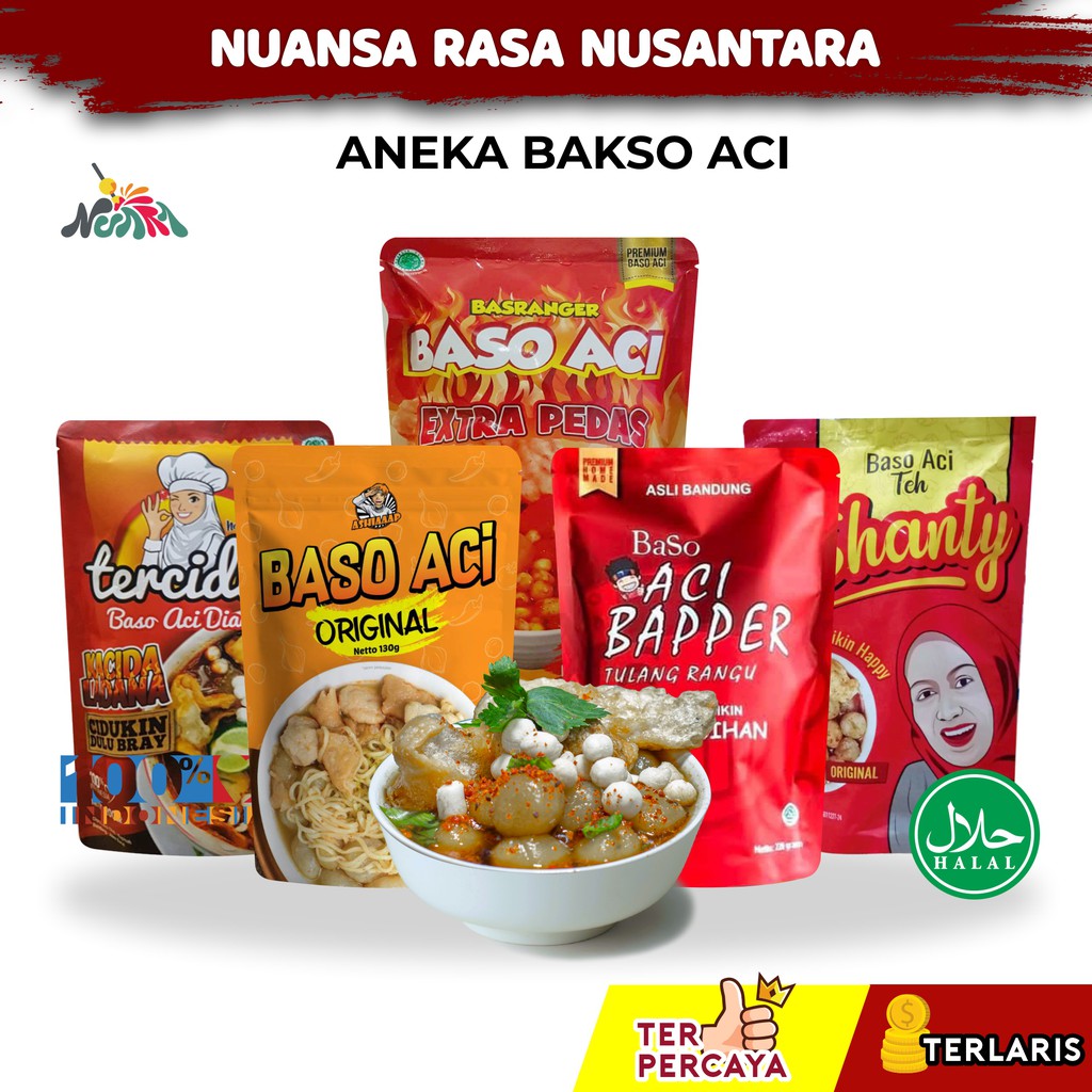 

[ BEST SELLER ] Aneka Baso Aci Baper Sambel Mercon Terciduk Pedes Setsot Geprek Marenta Tulang Rangu 1