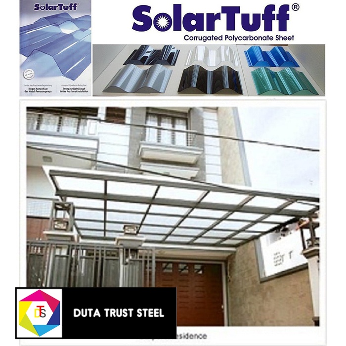 KANOPI BAJA RINGAN ATAP SOLARTUFF TRANSPARAN