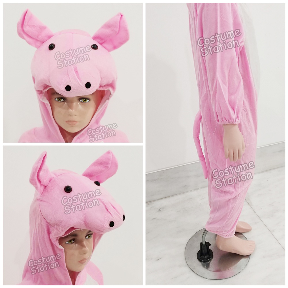 Kostum Onesie Pig / Costume Babi Piglet Hewan Animal Binatang anak