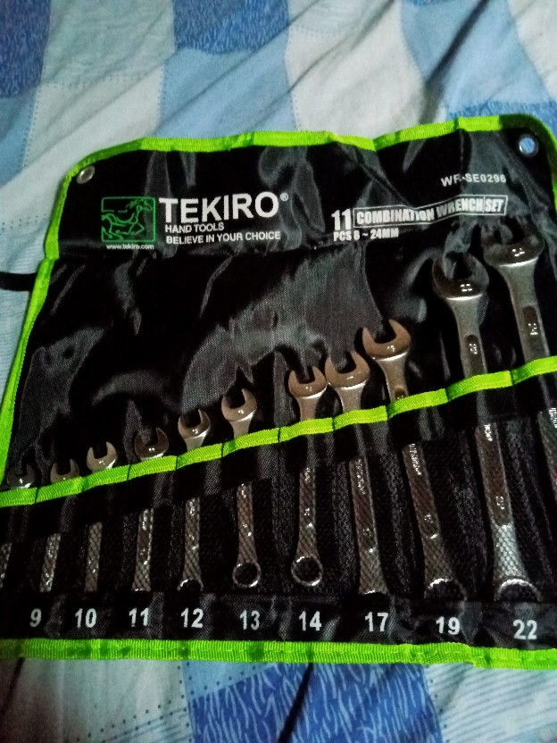 Kunci Ring Pas Set 11 Pcs 8-24 Mm / Combination Wrench Set Tekiro