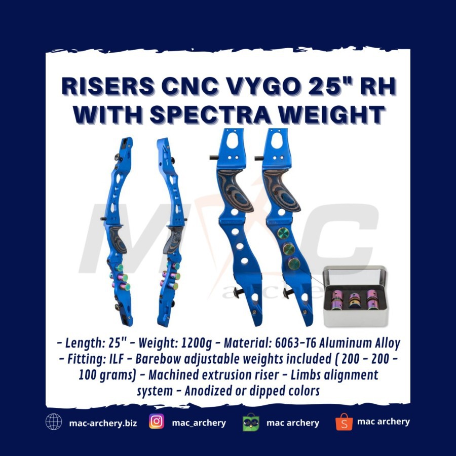 KINETIC RISER BUSUR PANAHAN CNC VYGO WITH SPECTRA - RISER ILF PANAH