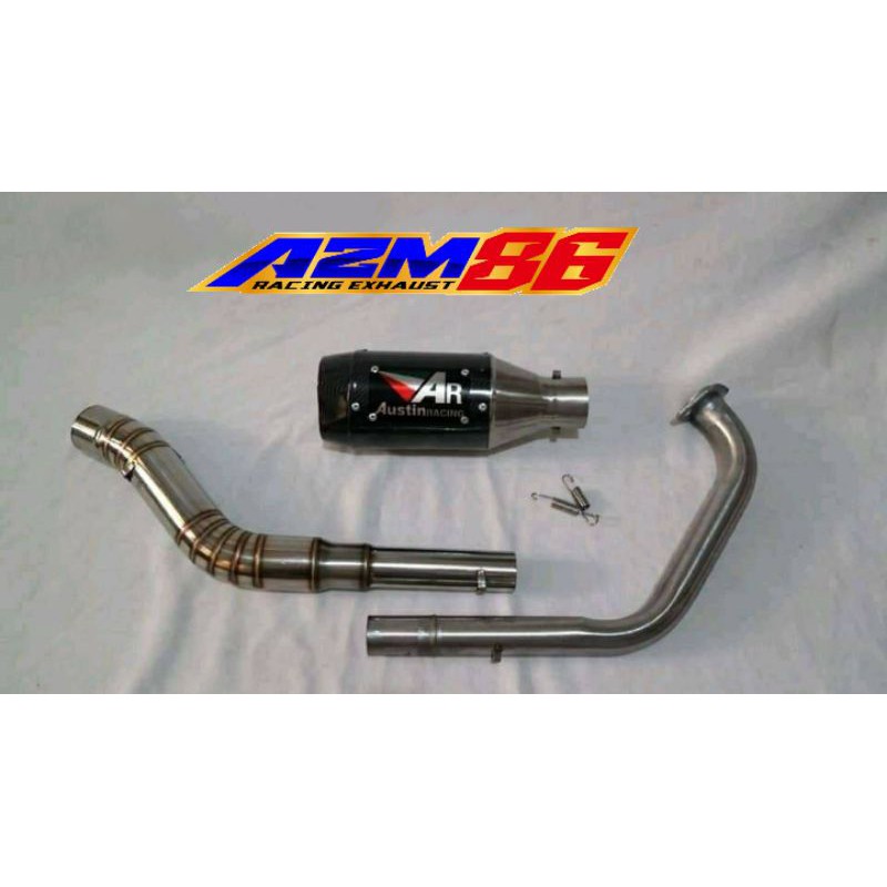 knalpot racing Vixion R15 CBR 150R Austin racing carbon