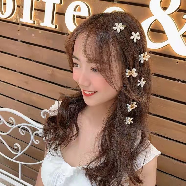 Gadis Manis Bunga Mutiara Lucu Jepit Rambut Aksesoris fashion Korea