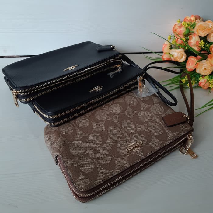 COACH WRISTLET ORIGINAL - COACH WRISTLET DOUBLE ZIP