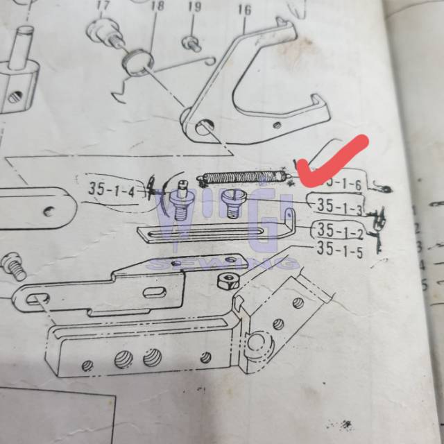 No 118352001 BROTHER B814 Per Extension Gunting Atas