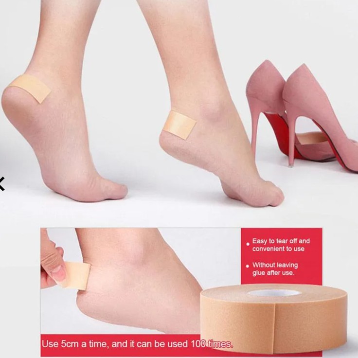 1 ROLL BUSA FOAM STICKER TAPE UNTUK KAKI - Heel Protector Sticker Multi-Functionele Rubber Gips Tape High Heel