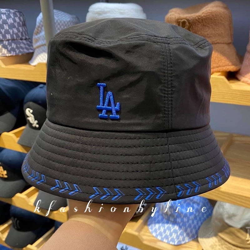 MLB Thunderball brim logo bucket hat LA Dodgers