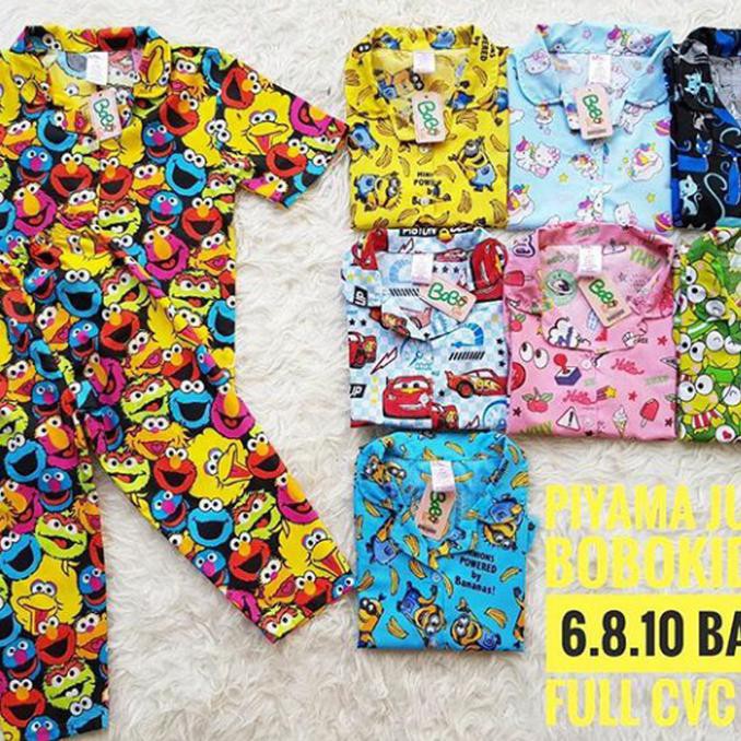 Reseller Open Piyama Junior Baju Tidur Anak 6,8,10T - 5-6 Tahun
