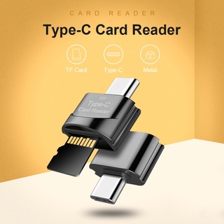 Ciaxy USB Type-C Card Reader Micro SD card Mini OTG USB Type C to MicroSD Card Reader Memory SD reader untuk HP handphone Android USB-C TF Micro SD OTG Adapter Type-C Memory Card Reader For Samsung Macbook Huawei Xiaomi PC Laptop Notebook Ipad Tablet