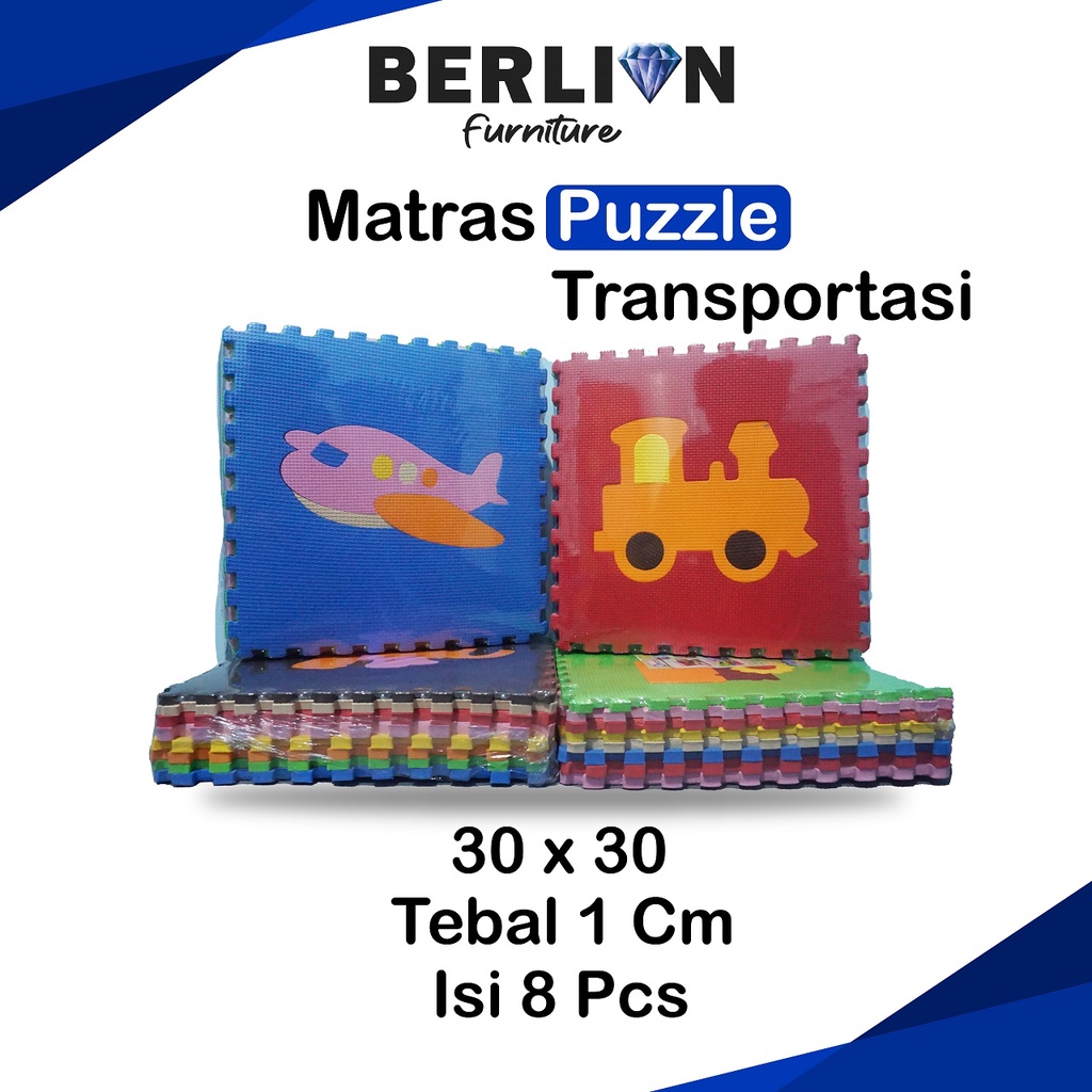 Mainan Anak - Puzzle Motif Transportasi/Edukasi Uk 30x30