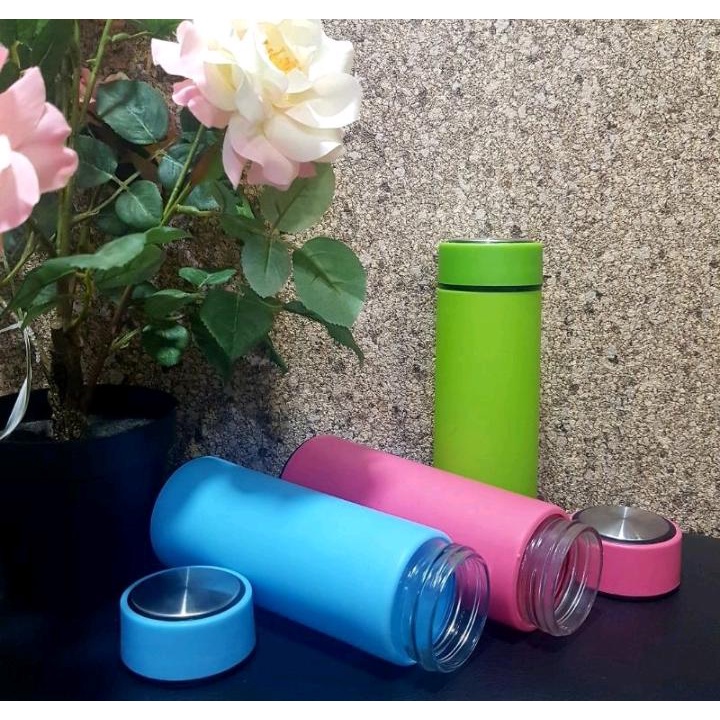 [BEST SELLER] Botol Minum Kaca Unik Motif LIFE 450ml/Tempat Minum /Botol  - CN Collections Medan-3