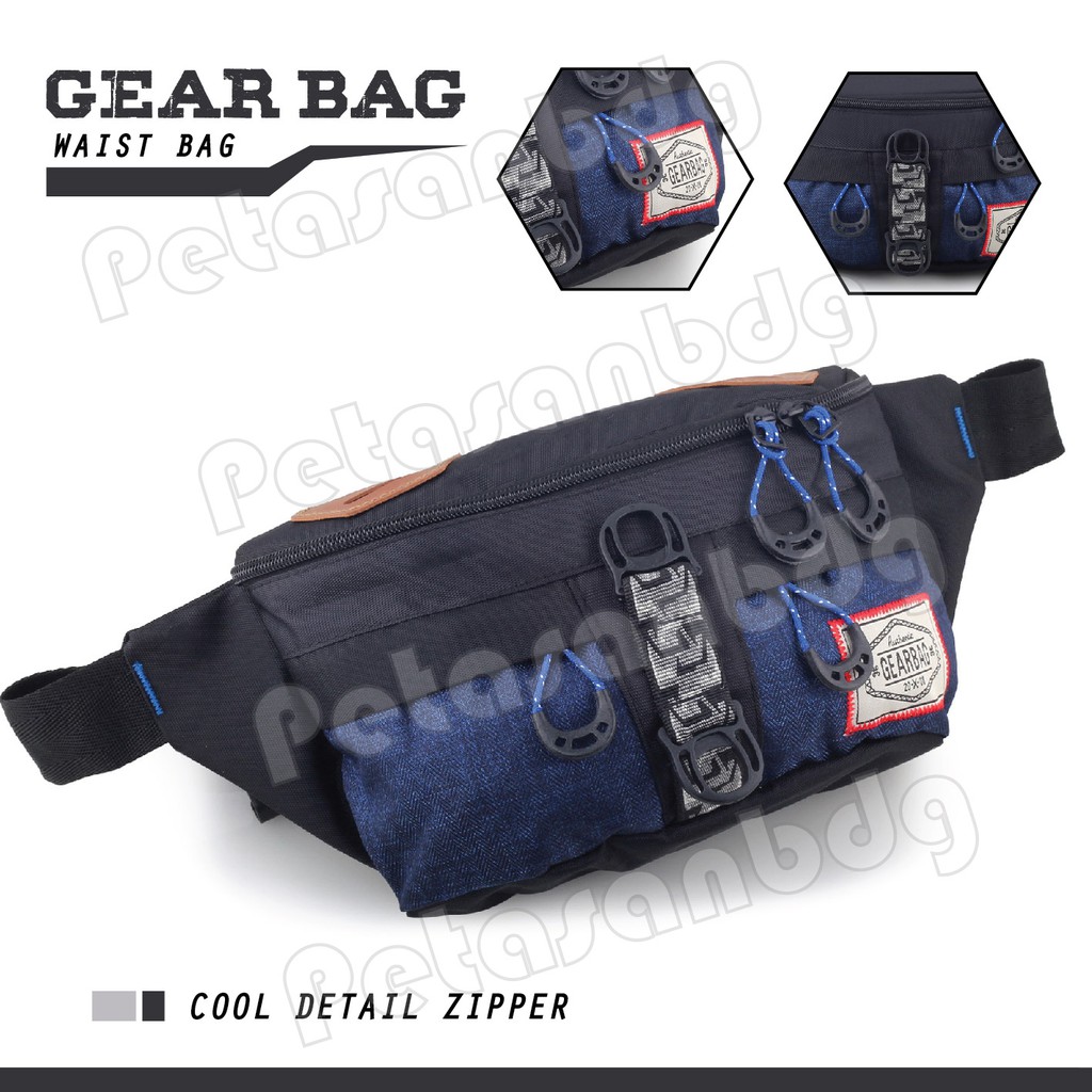 PTS -Tas Selempang Gear Bag - Authentic Double Attack .PT Waistbag -13083