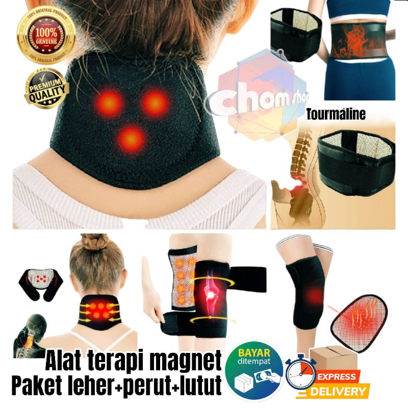Terapi Leher Magnetic/Terapi Leher Magnetic Tourmaline/paket alat terapi