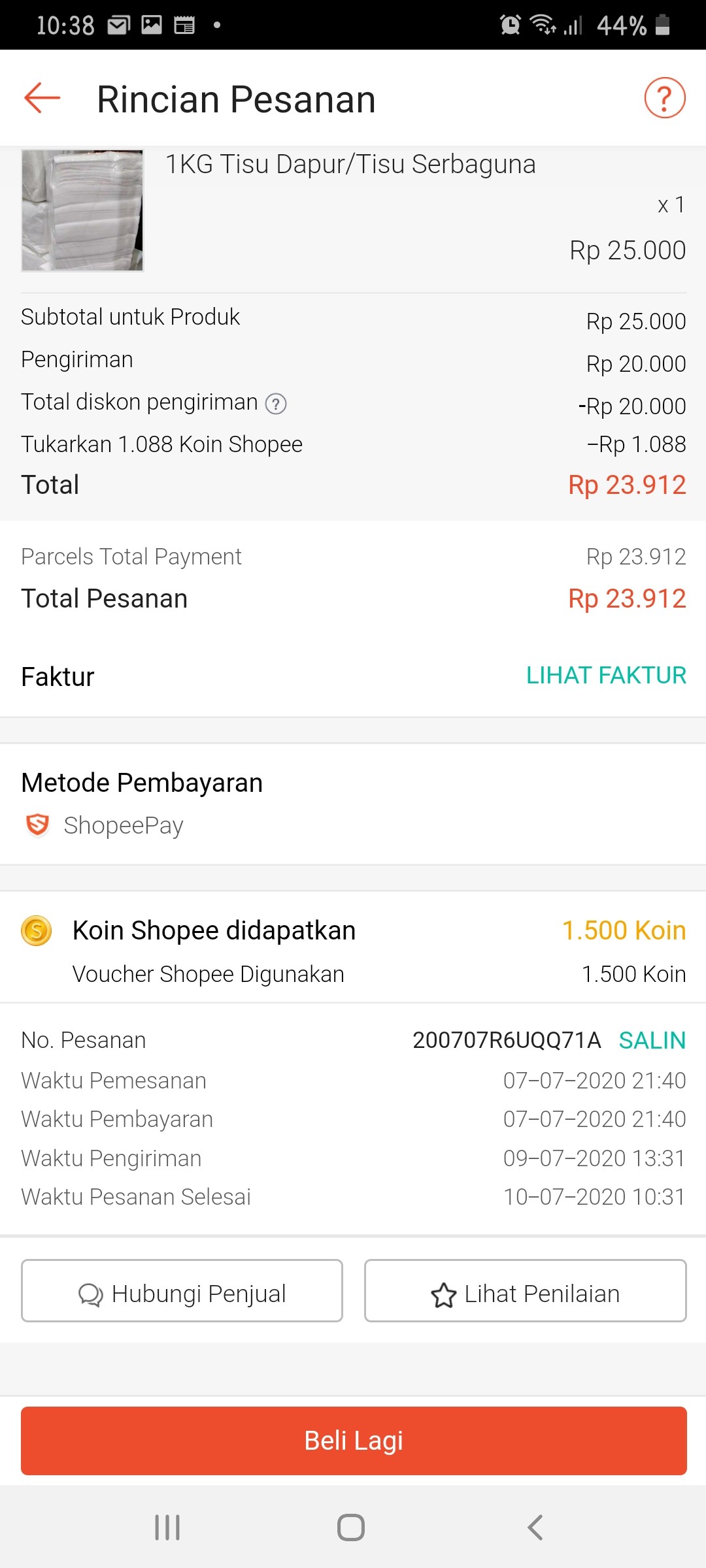 1kg Tisu Dapur /tisu Kompor/tissue Serbaguna