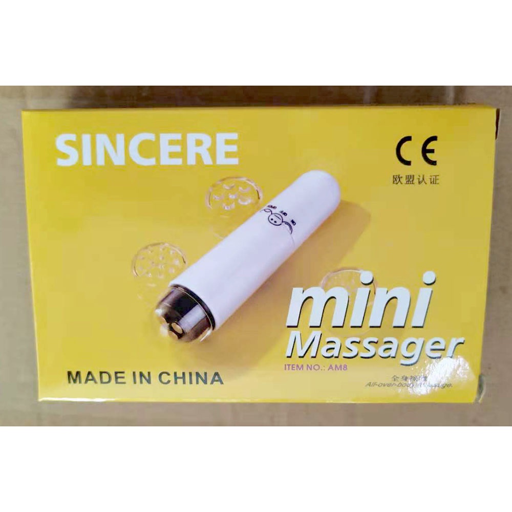 Sincere Alat Pijat Mata Electric Pen Eye Mini Massager Anti Aging - AM8 - White