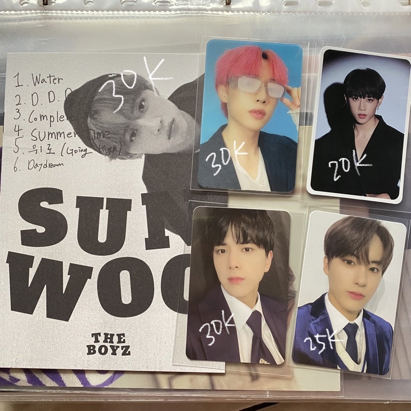 THE BOYZ | Sunwoo Younghoon Eric Photocard PC Photozine [DDD, Benefit Kingdom KD, Trick Ticket, Kick