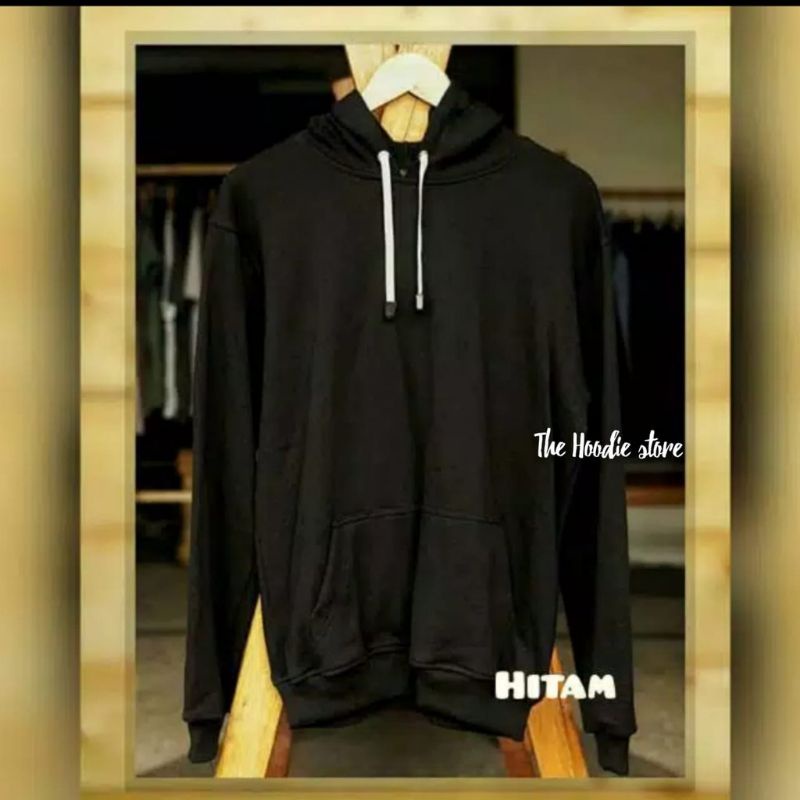 Jaket hoodie polos | Sweater hoodie polos jaket pria