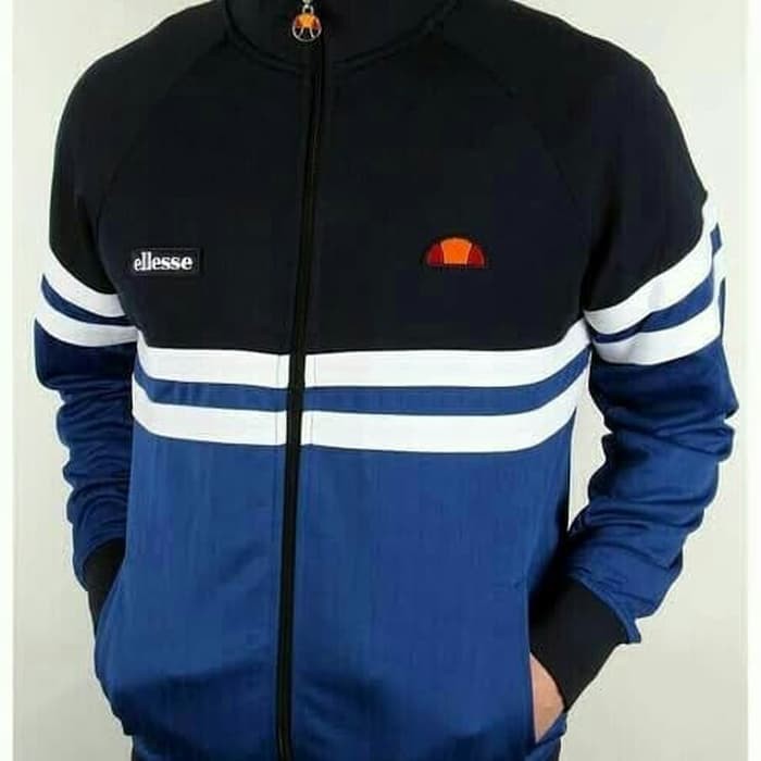 JAKET TRACKTOP ELLESE NAVY CASUAL Slayershop