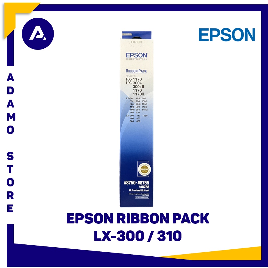 Refill Pita Epson Ribbon Pack LX-300 LX-310 Original (8750 8755 8758)