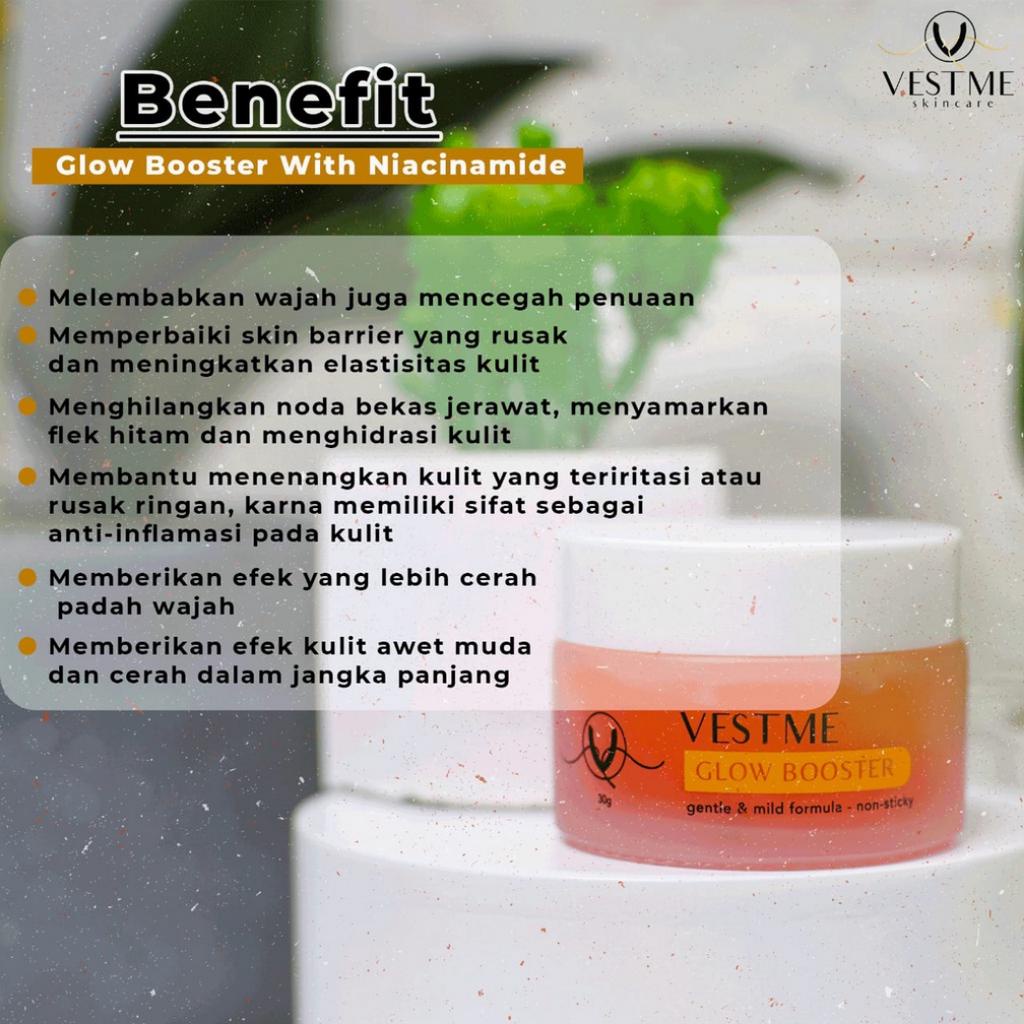 [ FREE GIFT ] VESTME Glow Booster Red Jelly - Gel Mencerahkan dan Melembutkan Wajah