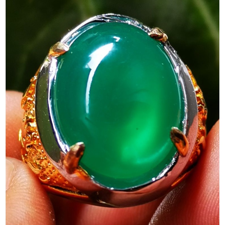 Batu akik bacan cincau crystal