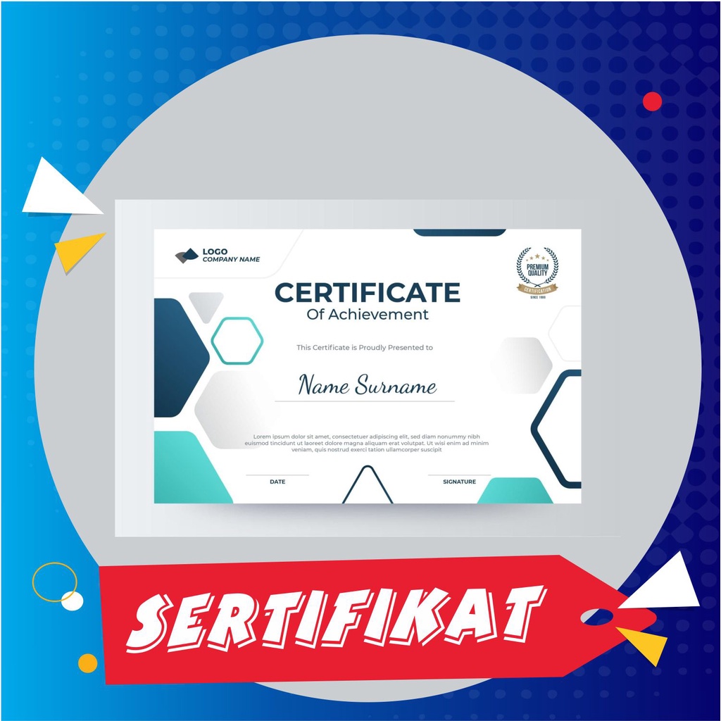 

Cetak Sertifikat Custom Desain Ukuran A4
