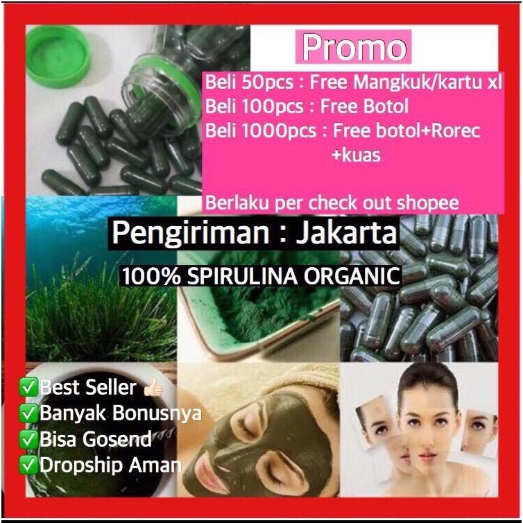 MASKER SPIRULINA SATUAN