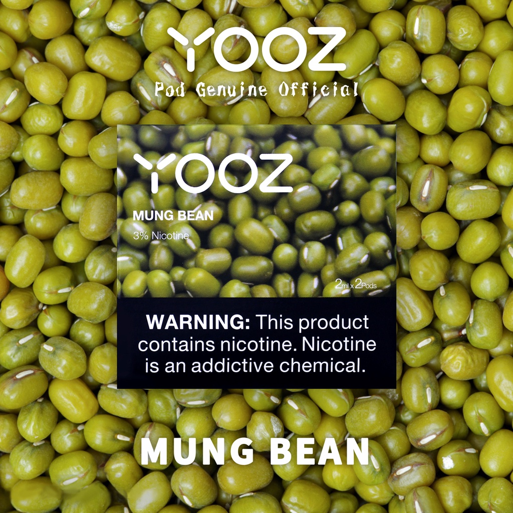 【YOOZ】Mung Bean Flavor 2 pods  of Cold Mung Bean Vaporizer