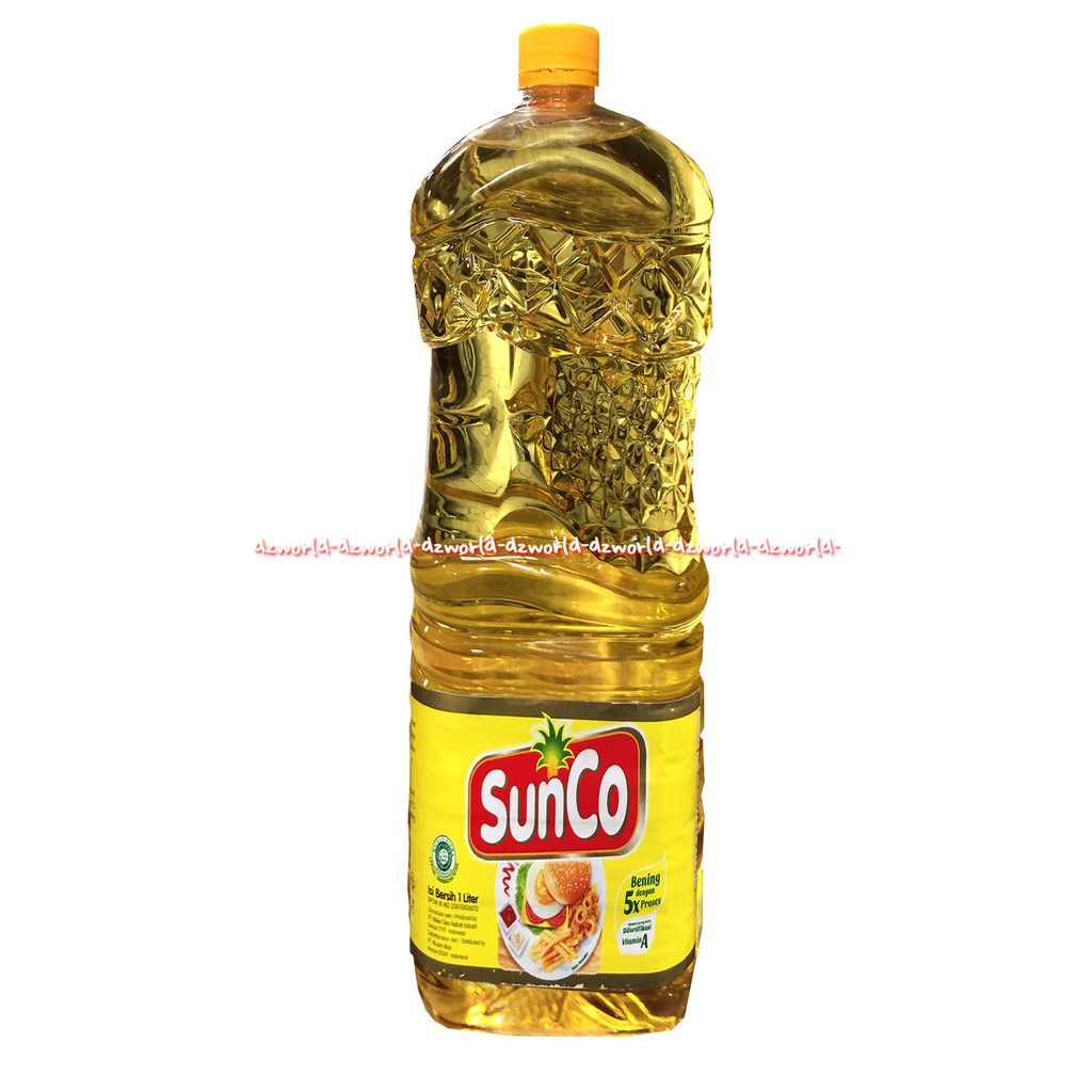 Sunco 1L Botol Minyak Goreng Bening 5x Proses Penyaringan Vitamin Sunko 1Litter 1 Liter SunCo
