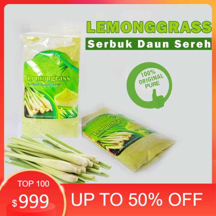 

Serbuk Sereh Murni Tanpa Gula 50gr 100% Asli