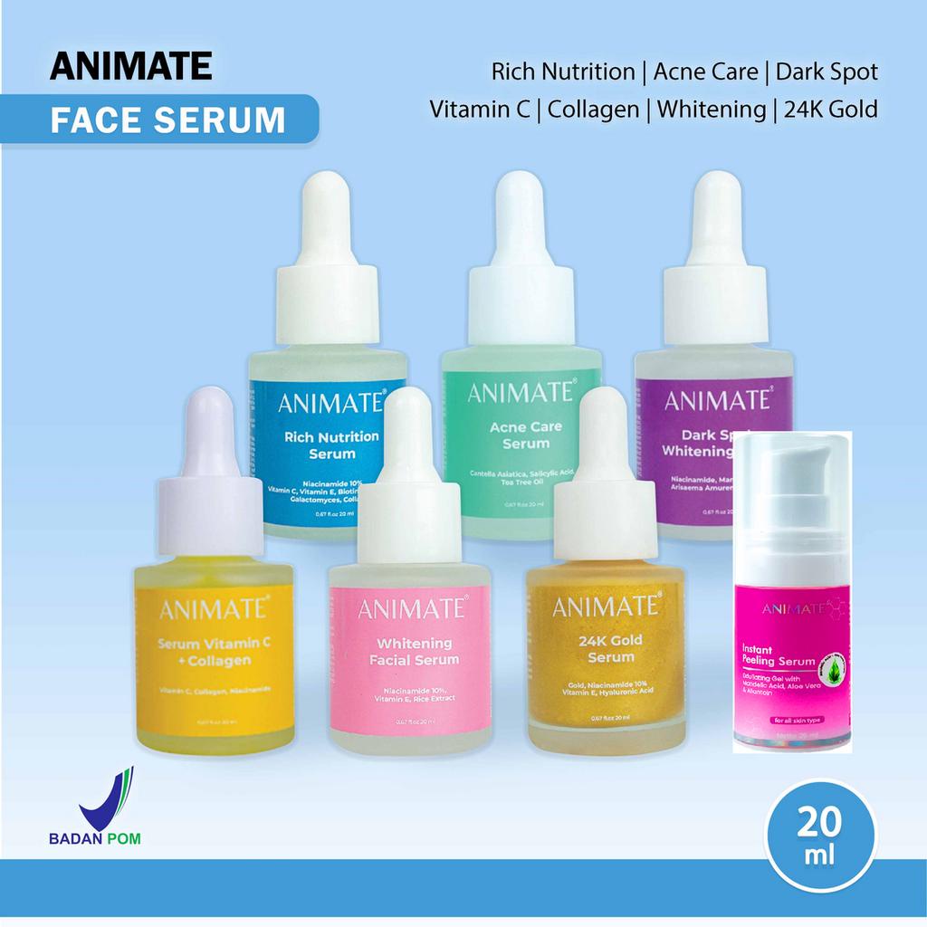 ⭐BAGUS⭐ ANIMATE Serum 20ml | dark Spot | Rich Nutrition | Whitening Vitamin C