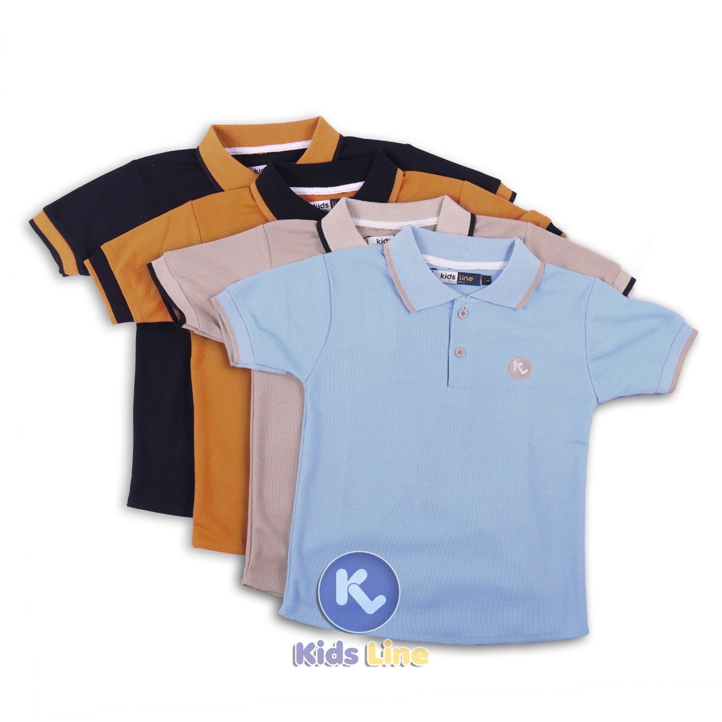 Kaos Kerah Polo Anak Laki-laki Baju Berkerah Poloshirt Usia 2-8 Tahun