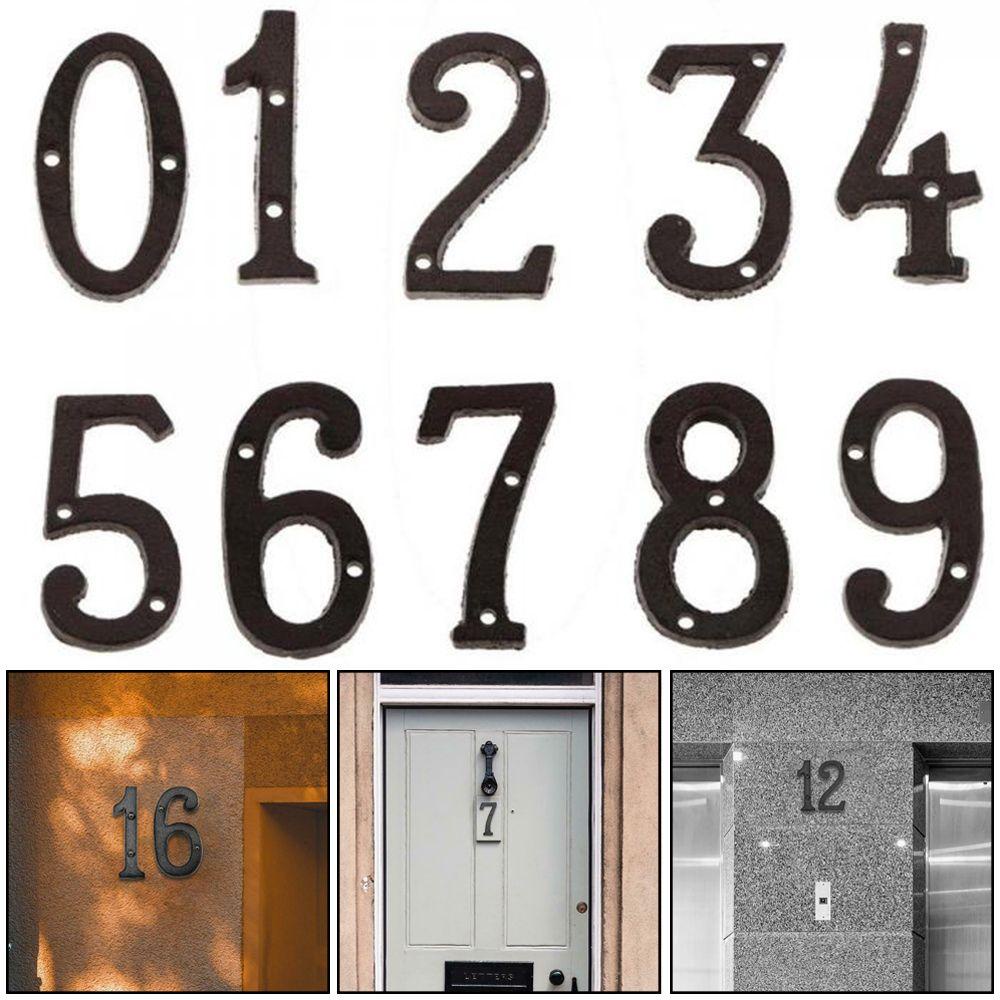 Populer 1PC Retro Huruf Logam Kreatif Vintage Plat Pintu Plakat Dekorasi Rumah Alfabet Logam