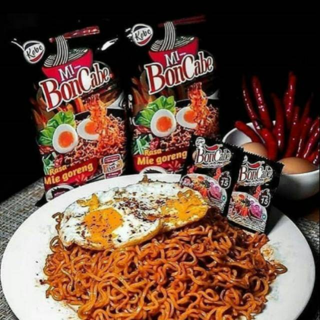 

Mie boncabe weenak pedas mantap level 15
