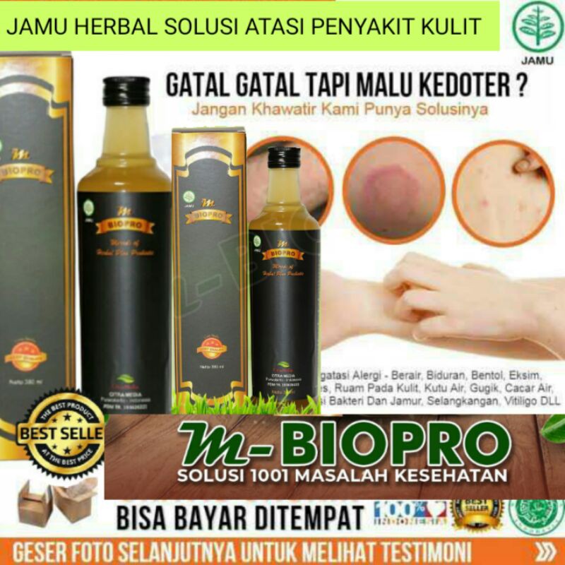 M BIOPRO HERBAL OBAT GATAL KULIT ALERGI DAN HERPES PALING AMPUH