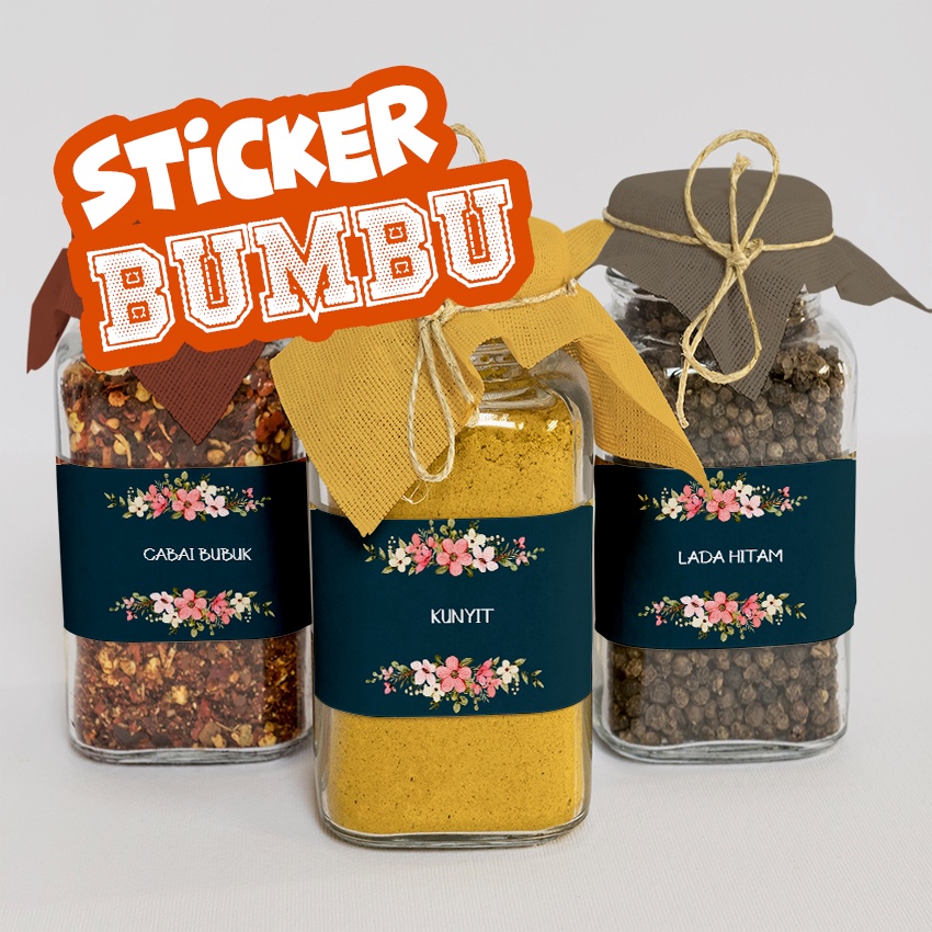 

Sticker bumbu dapur | stiker bumbu | stiker gula | sticker 075
