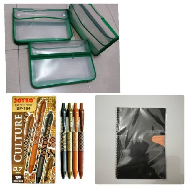 

Paket seminar/seminar kit/tas zipper folio/note book a5/pulpen batik