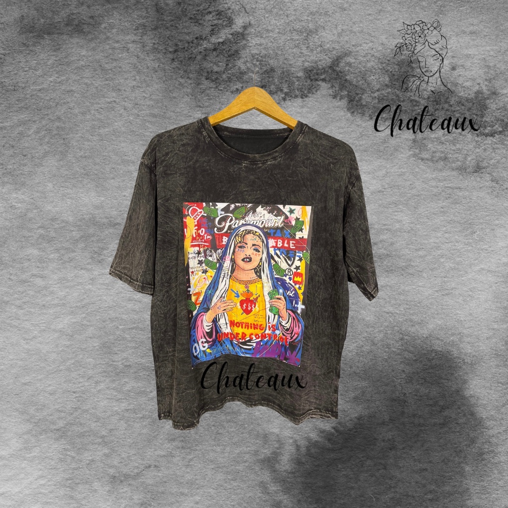 Chateaux | Kaos Oversize - Kaos Washed Oversize Unisex Paramount - Kaos Oversize Wanita - Kaos Overs