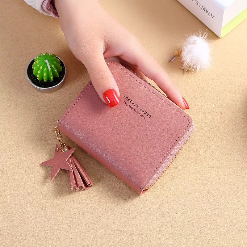 ( Fy ) COD DOMPET IMPORT DOMPET LIPAT WANITA DOMPET LIPAT MINI DOMPET MURAH DOMPET IMPORT REAL PIC