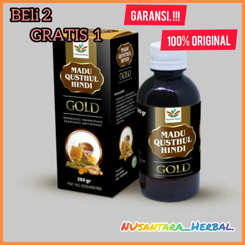 Madu Qusthul Hindi Gold Atasi Selaga Macam Penyakit Pernafasan / Madu Gurah/Kapsul Gurah/Gurah Fit