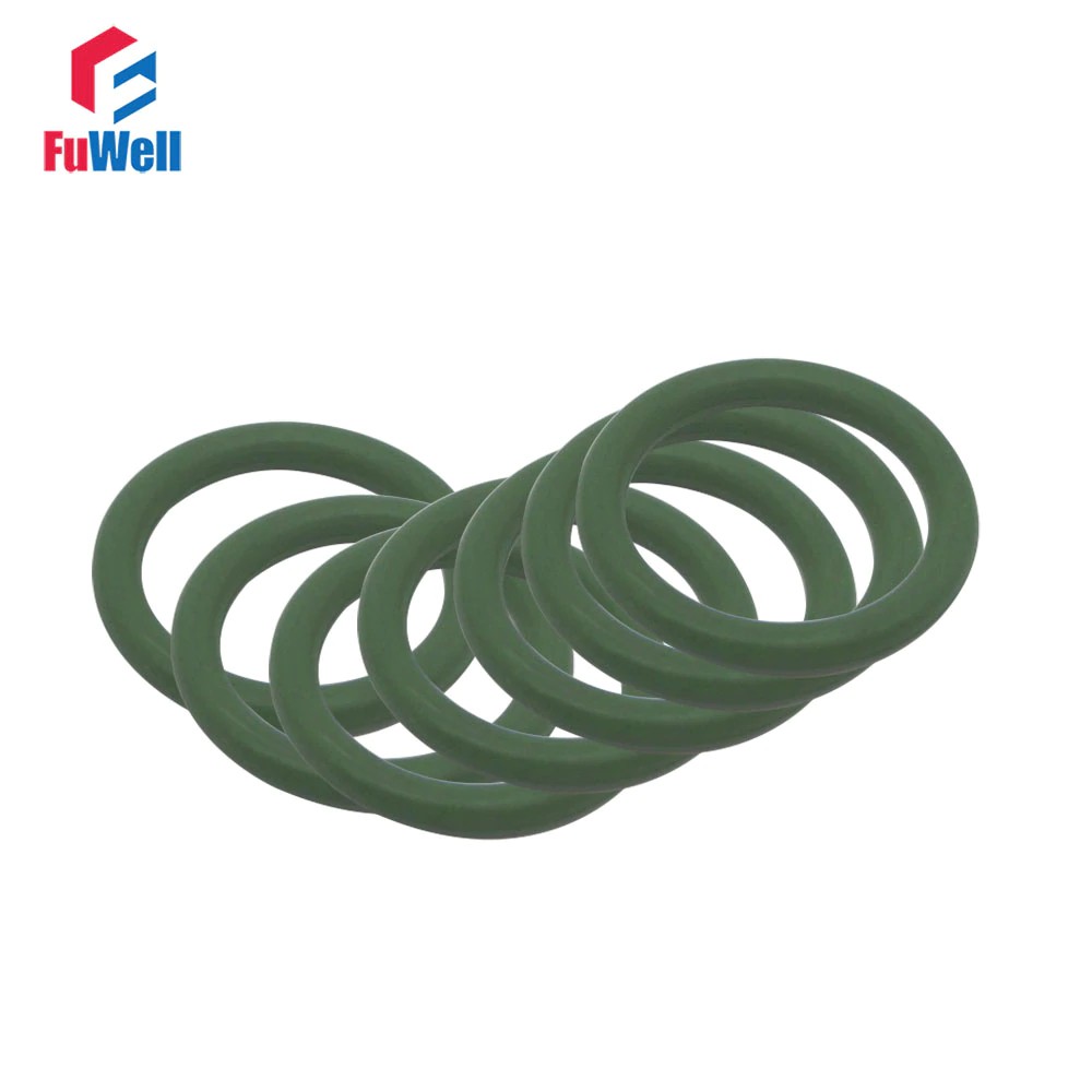 

10pcs 3mm Thickness Green FKM O-ring Seals 32/33/34/35/36/37/38/39/40/41/42mm OD Fluorous Rubber O